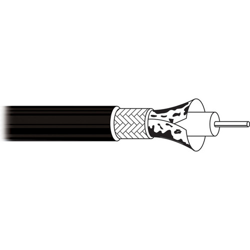Belden 1855A Sub Miniature Coax with BNC Connectors (Black 12')
