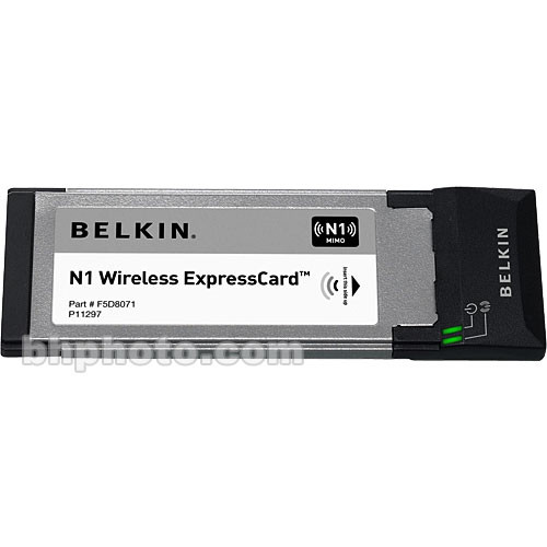 Belkin N1 Wireless Notebook Card ExpressCard/34, Draft F5D8071