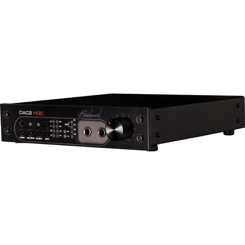 Benchmark DAC2 HGC - Black - Reference Stereo Preamplifier, PCM and DSD D/A Converter, Headphone Amp, Asynchronous USB
