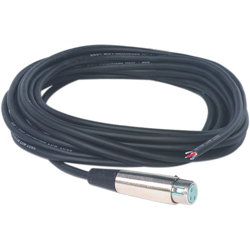 Bogen MAC 3-Pin XLR Female to Bare Wires Mic Cable - 25'