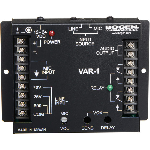 Bogen VAR1 Voice Activated Relay for 70V