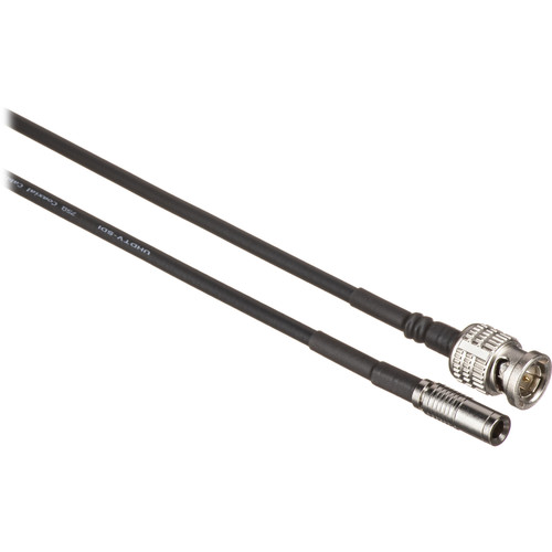 Canare L-2.5CHD 3G/HD-SDI Cable with 1.0/2.3 DIN to BNC Male Connectors (1 ft)