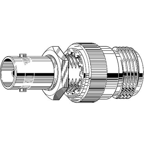 Canare NCJ-BCJR 75 N to BNC Adapter
