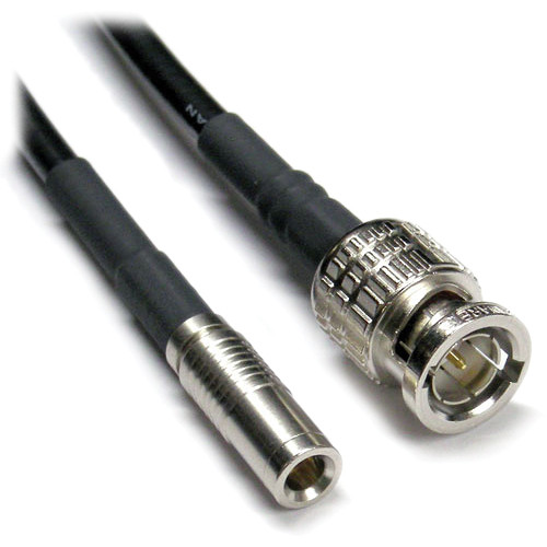 Canare L-3CFB 3G HD/SDI Cable with 1.0/2.3 DIN to BNC Male Connectors (1.5' Black)