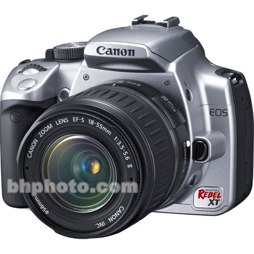 Canon EOS Digital Rebel XT (a.k.a. 350D) 8.0 Megapixel, SLR, Digital Camera (Silver) Kit with Canon 18-55mm EF-S Lens
