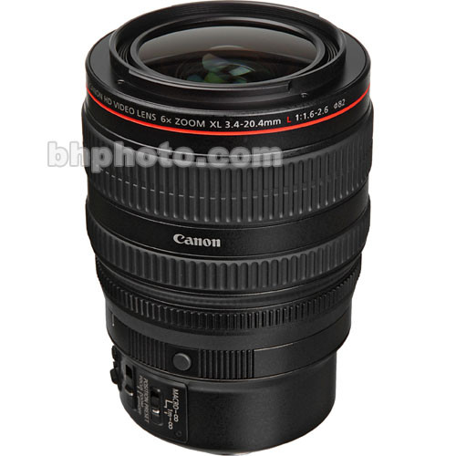 Canon 3.420mm 6x XL Wide Angle Zoom HD Lens 1696B002 B&H Photo