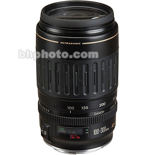 canon zoom telephoto ef 100 300mm f 4 5 5 6 usm autofocus lens