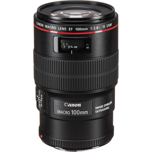 Canon EF 100mm f/2.8L Macro IS USM Lens (Refurbished)