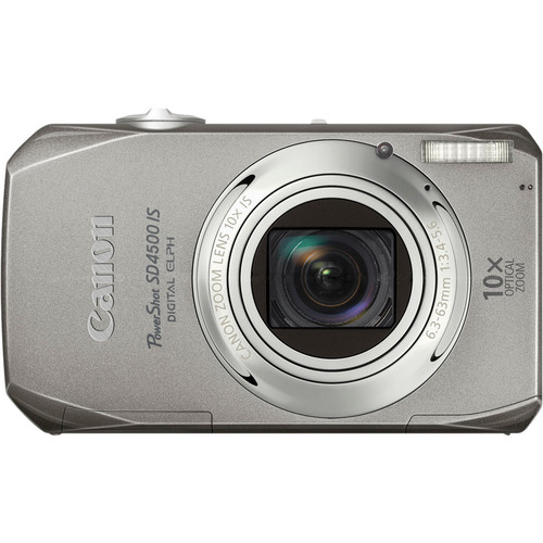 Canon PowerShot SD4500 IS Digital ELPH Camera (Silver) 4346B001