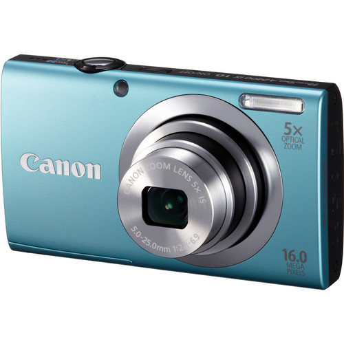 Canon PowerShot A2400 IS Digital Camera (Blue) 6190B001 B&H