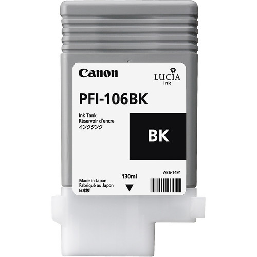 Canon PFI-106BK Black Ink Cartridge (130