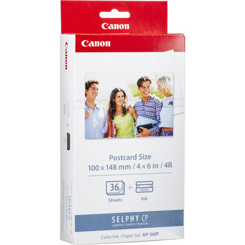 Canon KP-36IP Color Ink & Paper Set (4x6