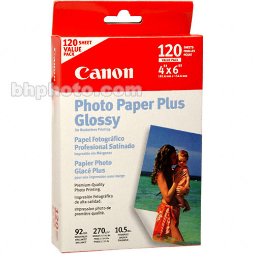 Canon Photo Paper Plus (Gloss) 4x6" 7980A022 B&H