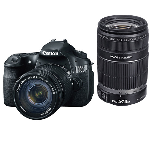 Canon EOS 60D Digital SLR Camera w/EF-S 18-135mm IS & B&H