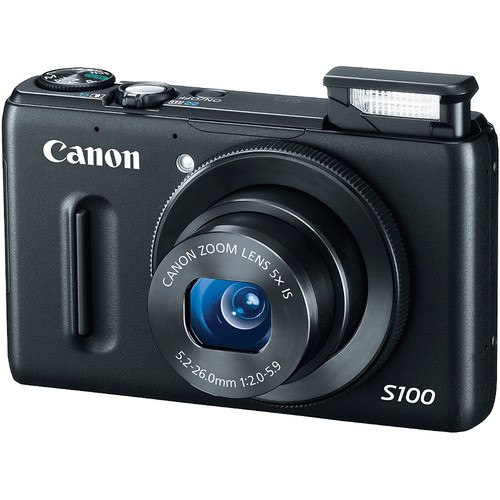 Canon PowerShot S100 Digital Camera (Black)