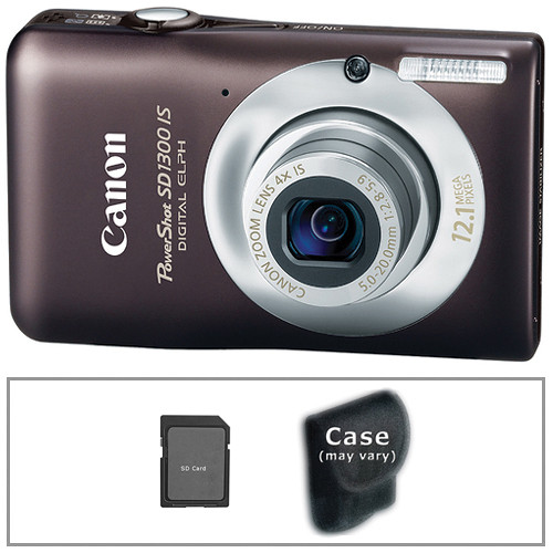 Canon PowerShot SD1300 IS Digital ELPH Camera with Basic