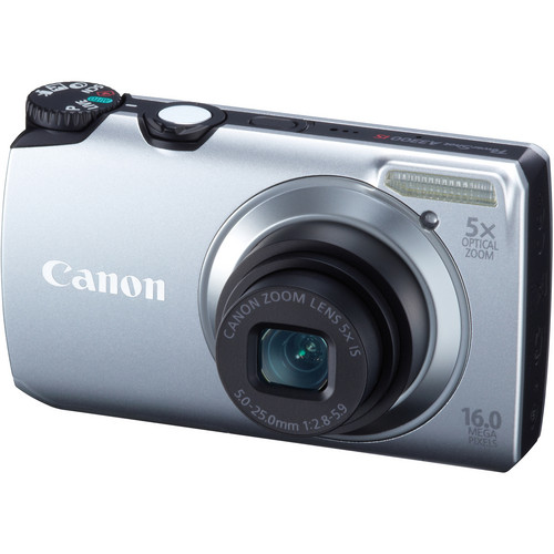 Canon Powershot A3300 IS Digital Camera (Silver) 5033B001 B&H