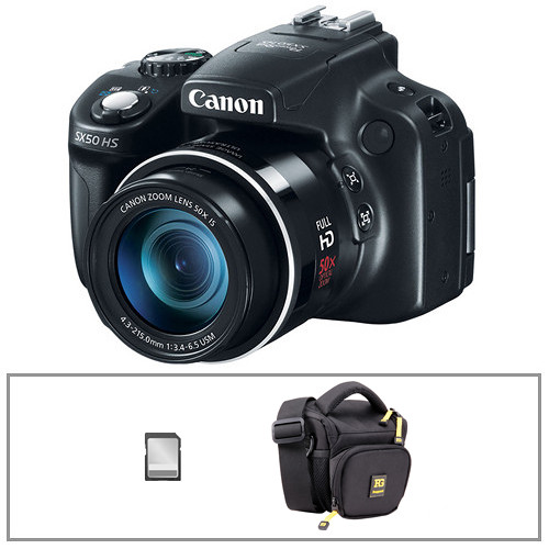 Canon PowerShot SX50 HS Digital Camera with Basic Accessory Kit