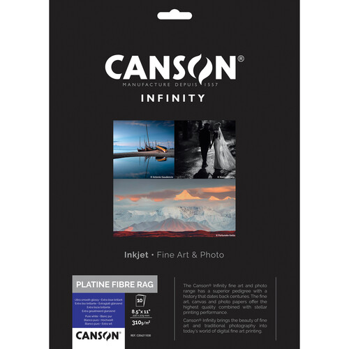Canson Infinity Platine Fibre Rag Paper (8.5 x 11