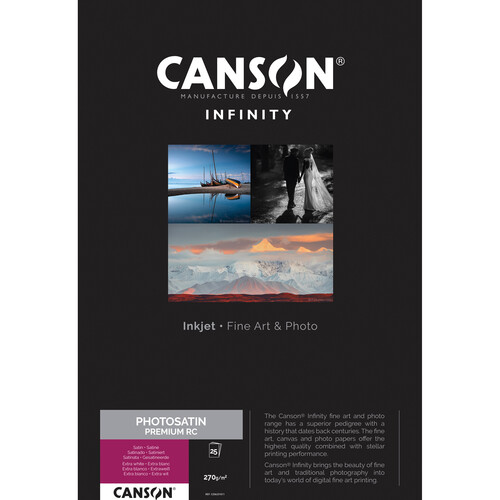 Canson Infinity PhotoSatin Premium RC Paper (8.5 x 11