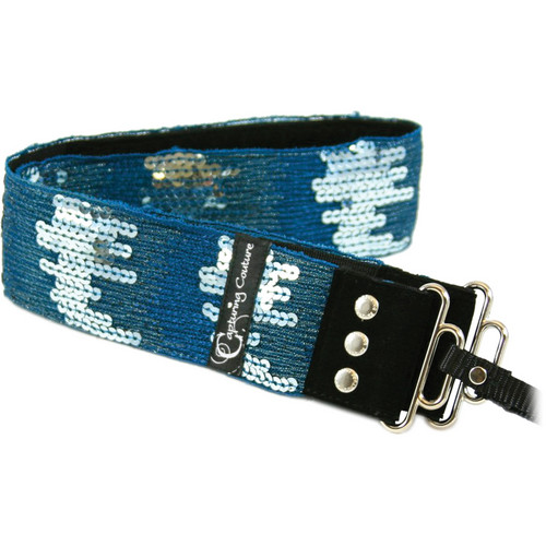 Capturing Couture Sequin Collection: Sequin Camera Strap (Ombre Teal)