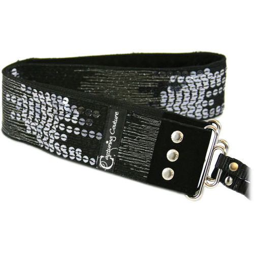 Capturing Couture Sequin Collection: Sequin Camera Strap (Ombre Black)