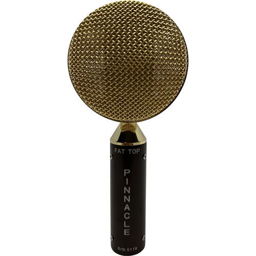 Pinnacle Microphones FAT Top Ribbon Microphone (Brown Body and Gold Grille Stock Transformer)