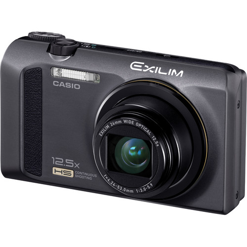 Casio EX-ZR100 Exilim Digital Camera (Black) EX-ZR100B B&H Photo