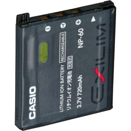 Casio NP60 Rechargeable LithiumIon Battery (3.7V, 720mAh)