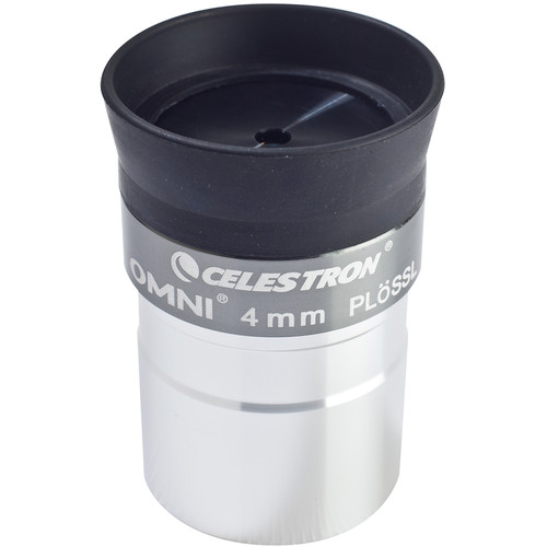 Celestron Omni 4 mm Pl?SSL Eyepiece (Thread-in Filters 1.25 Inches) with 50? Field of Vision