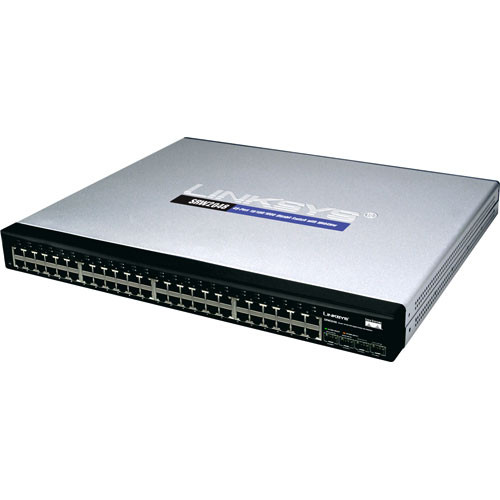 Cisco 48 Port 10 100 1000 Managed Gigabit Switch Srw2048 Bandh