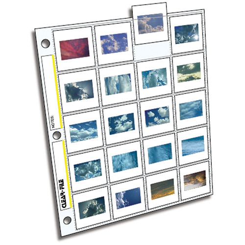 ClearFile Archival-Plus Slide Page 35mm - 25 Pack