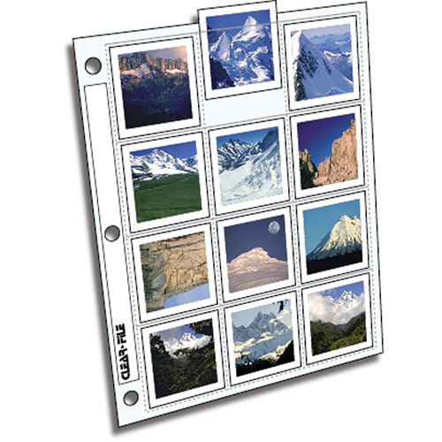 ClearFile Archival-Plus Slide Page 6x6/6x7cm - 100 Pack