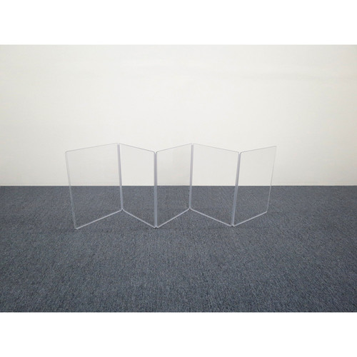 ClearSonic A18 5-Section Acrylic Drum Shield with Flexible Full-Length Hinges and Cable Cutouts