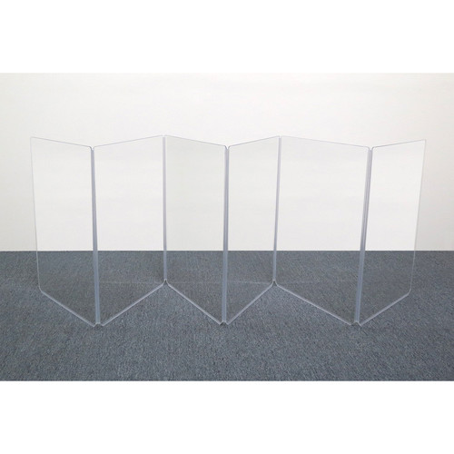 ClearSonic A3 6-Section Acrylic Amp Shield with Flexible Full-Length Hinges and Cable Cutouts