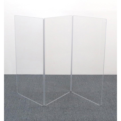 ClearSonic A4 3-Section Acrylic Drum Shield with Flexible Full-Length Hinges and Cable Cutouts