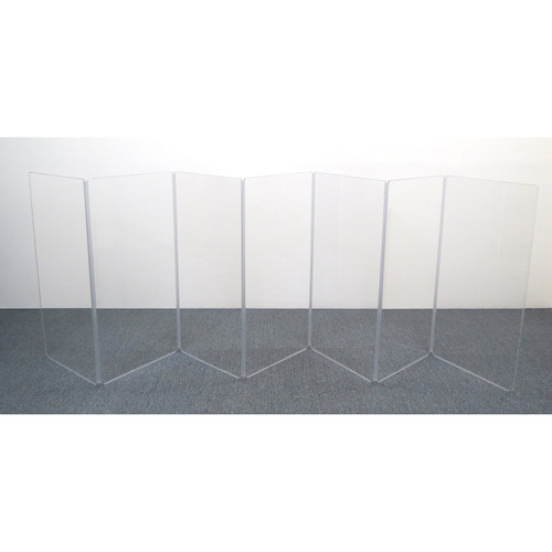 ClearSonic A4 7-Section Acrylic Drum Shield with Flexible Full-Length Hinges and Cable Cutouts