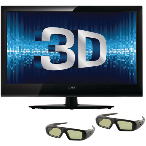 Coby LED3DTV4686 46" Class 3D LED TV w/ 2 Pairs of 3D