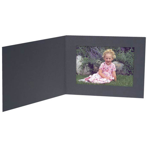Collector's Gallery Contemporary Black Portrait Folder w/o Border for 8.5 x 11
