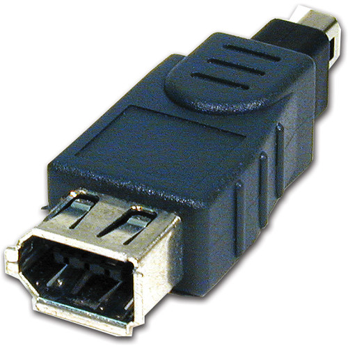 Comprehensive IEEE 1394 6Pin Jack to 4Pin Plug Adapter