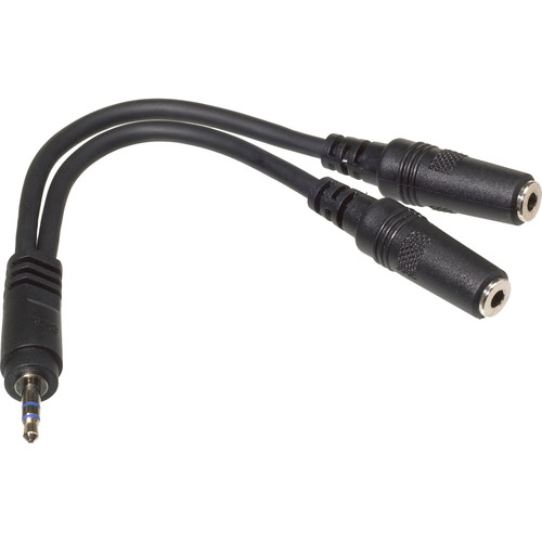 Comprehensive 3.5mm Stereo Male to 2 3.5mm Stereo Female Y Cable (6
