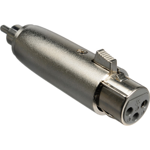 Comprehensive PP-XLRJ Male RCA to Female XLR Adapter