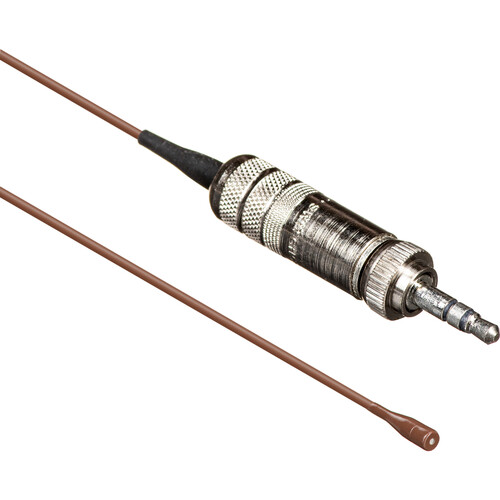 Countryman B6 Omni Lavalier Mic Low Sens with Hardwired 3.5mm Locking Connector for Sennheiser Wireless Transmitters (Cocoa)