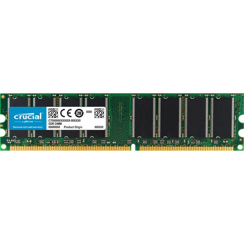 Crucial 1GB DDR 333Mhz, PC2700, Unbuffered, Non-ECC, 184-Pin DIMM Desktop Memory Upgrade CT12864Z335