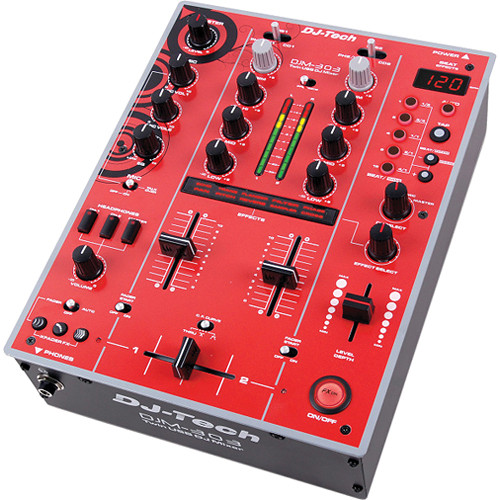 DJTech DJM303 Twin USB DJ Mixer (Red) DJM303REDEDITION B&H