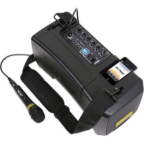 dj tech portable pa system