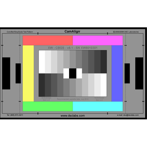 DSC Labs ChromaDuMonde 12+4-R Junior CamAlign Chip Chart with Resolution