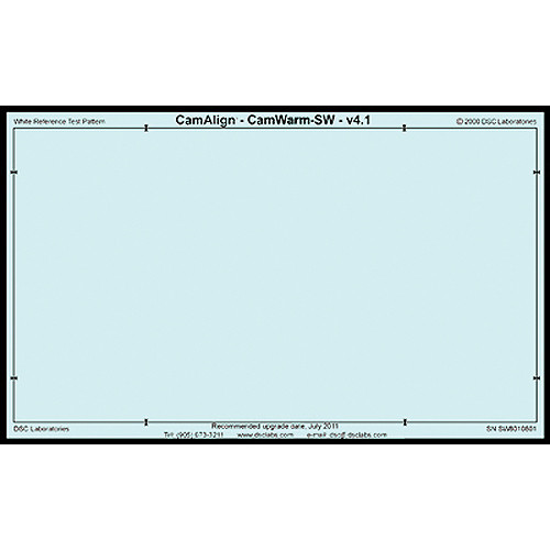 DSC Labs CamWarm Warming Chart (40 x 24
