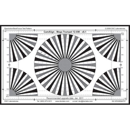 DSC Labs MegaTrumpet 12 Maxi Resolution & Focus Chart