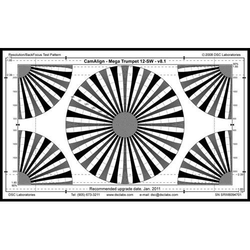 DSC Labs MegaTrumpet 12 Standard Resolution & Focus Chart